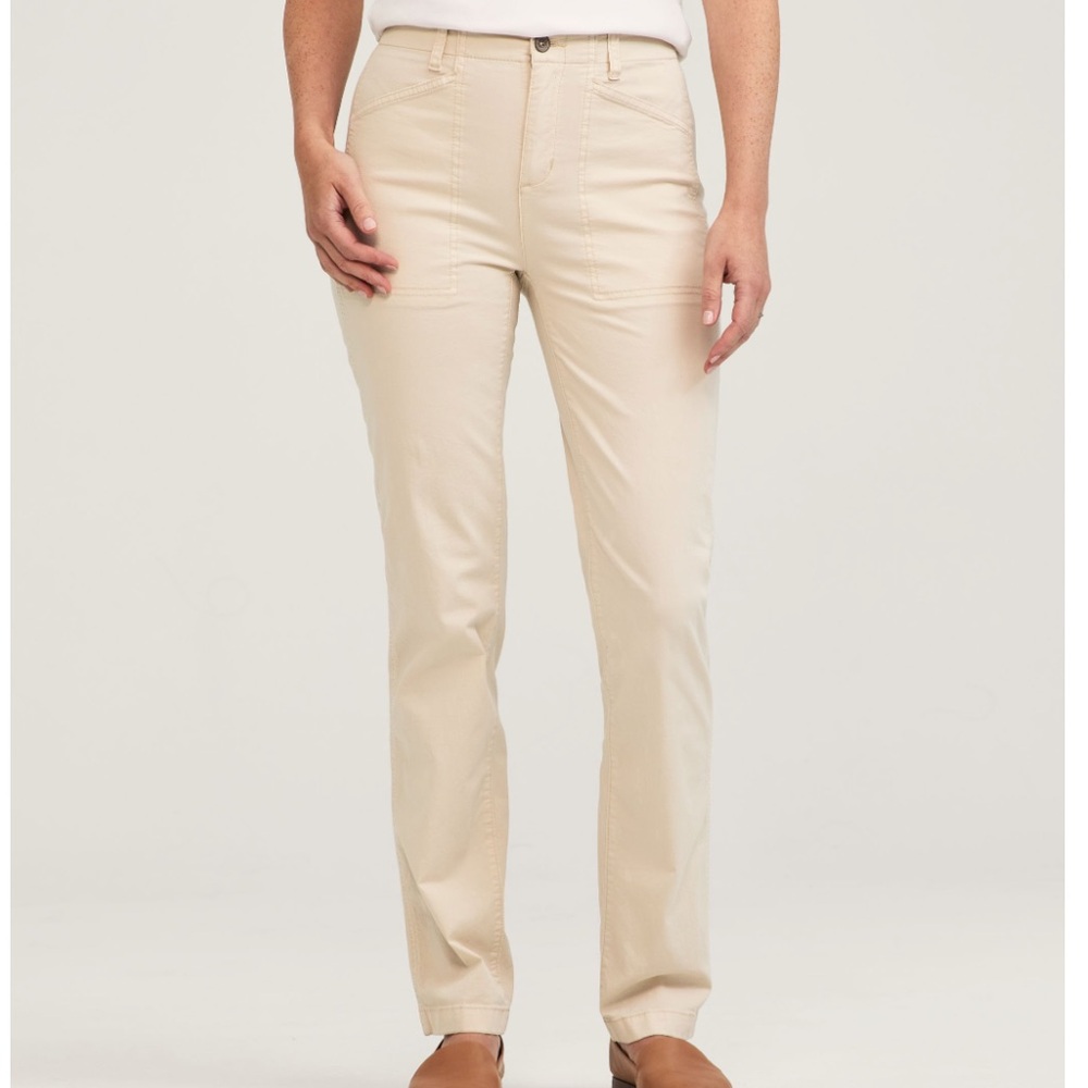 Denver Hayes Stone Beige Stretch Jogger Pants Size 12